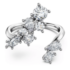 swarovski مفتوح خاتم galaxy، ألماس مُصنع في المختبر إجمالي 1 25 قيراط، أشكال متنوعة، ذهب أبيض عيار 18 قيراط