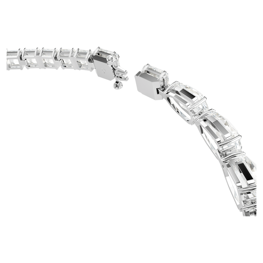 swarovski عقد matrix، قطع متنوع، لون أبيض، طلاء روديوم