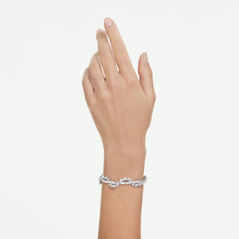 swarovski سوار mesmera، قطع متنوع، لون أبيض، طلاء روديوم