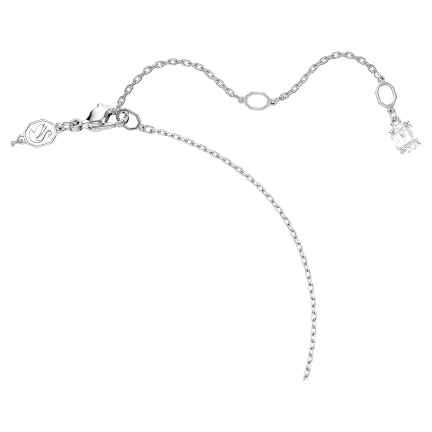 قلادة ariana grande x swarovski، قطع متنوع، شكل قلب، لون أبيض، طلاء روديوم
