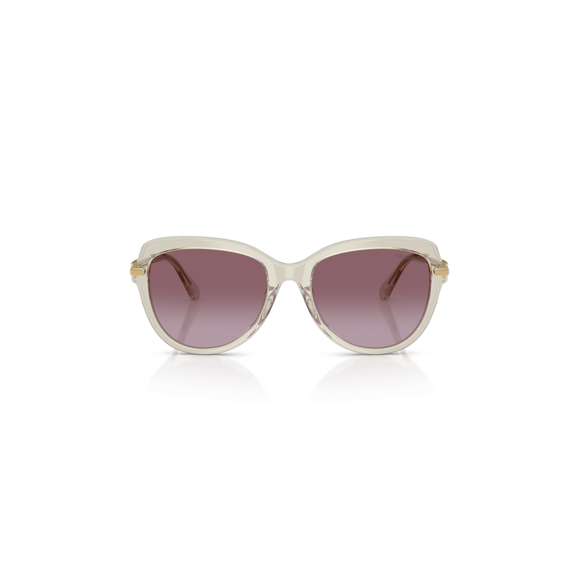 swarovski نظارات شمسية، شكل فراشة، sk6073، لون بيج