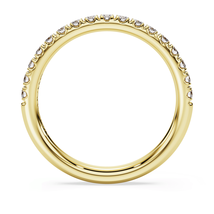 swarovski خاتم eternity، ألماس مُصنع في المختبر بإجمالي 0 4 قيراط، شكل دائري، ذهب أصفر عيار 18