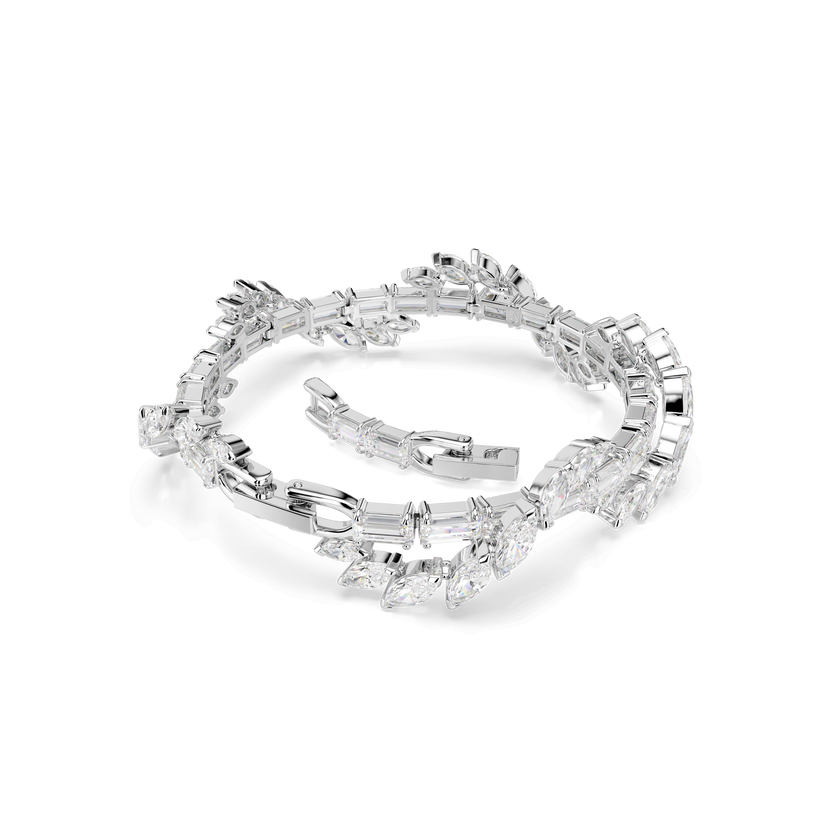 swarovski سوار mesmera، قطع متنوع، لون أبيض، طلاء روديوم