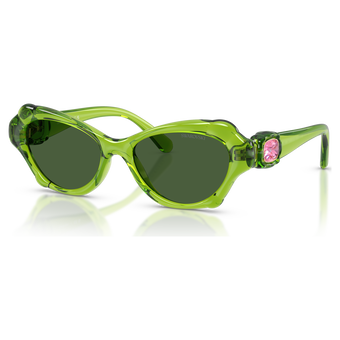 swarovski نظارة شمسية، على شكل وسادة، sk6050، لون وردي