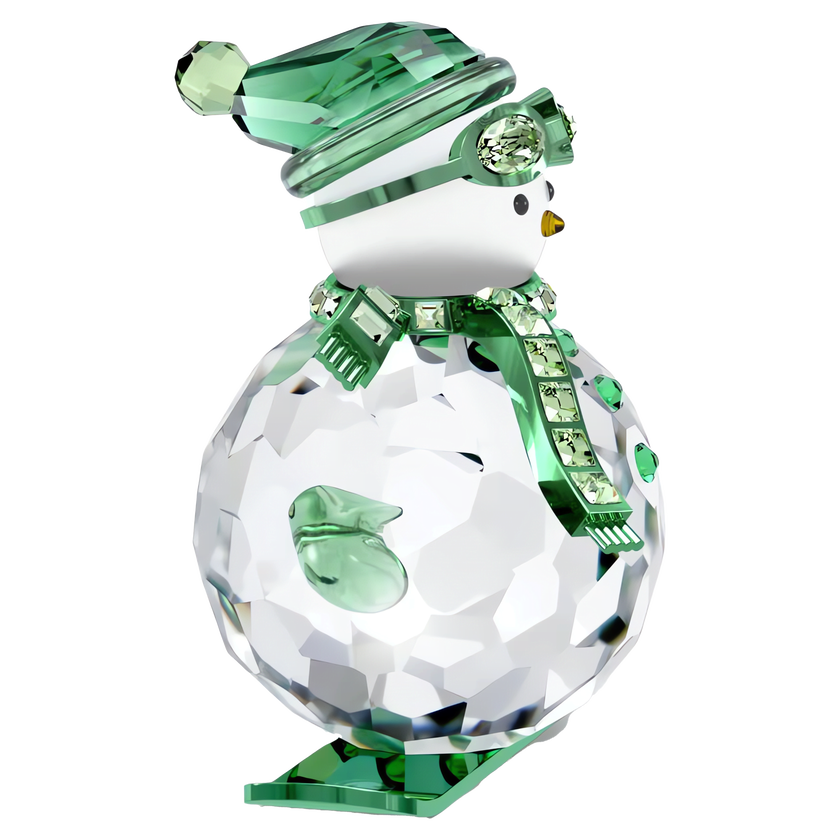 swarovski مجسم holiday cheers على شكل رجل ثلج، لون أخضر