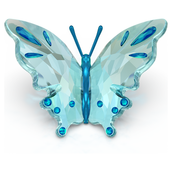 swarovski مجسم فراشة، مجموعة idyllia، لون فيروزي