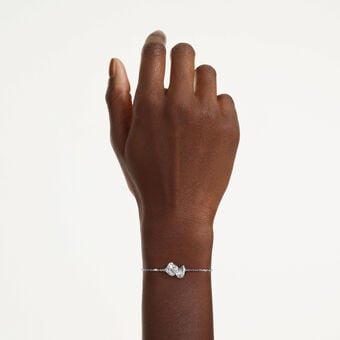 swarovski سوار mesmera، قطع متنوع، لون أبيض، طلاء روديوم