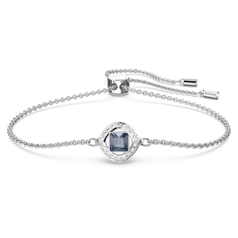 swarovski سوار angelic، قطع مربع، لون أزرق، طلاء روديوم