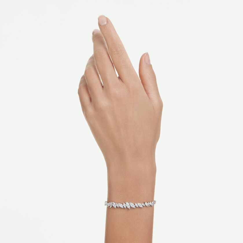 swarovski سوار mesmera، قطع ماركيز، لون أبيض، طلاء روديوم