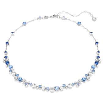 swarovski عقد constella، قطع متنوع، لون أزرق، طلاء روديوم