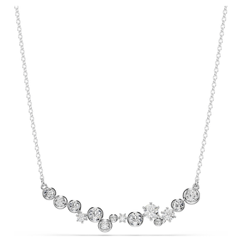 swarovski constella necklace mixed cuts white rhodium plated