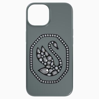 حافظة Signum للهاتف الذكي، على شكل بجعة، iPhone® 14، لون أسود
