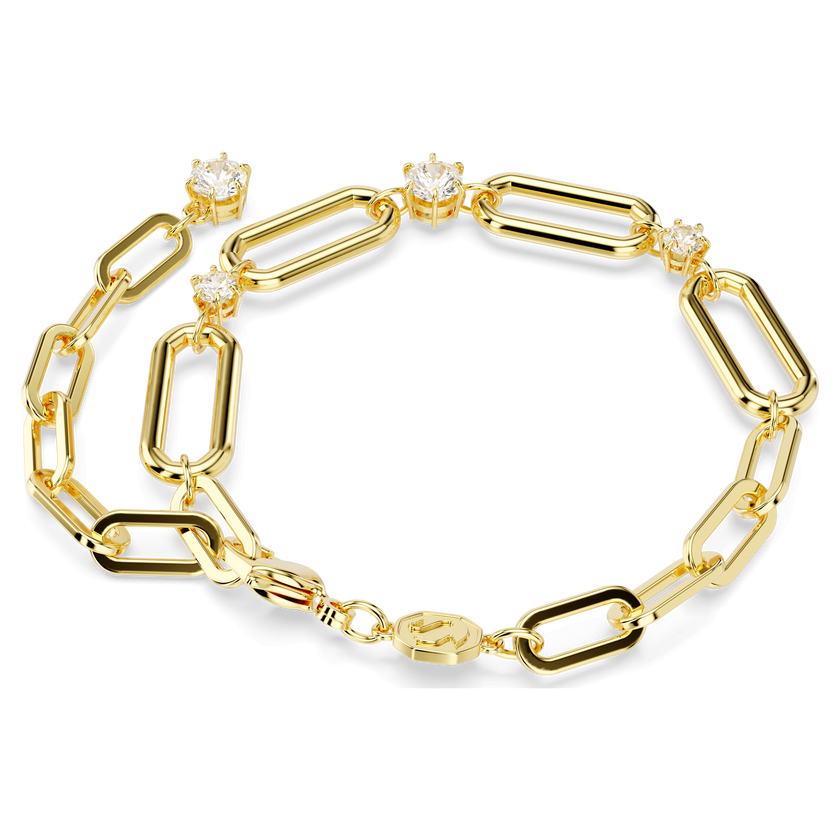 swarovski سوار constella، لون أبيض، طلاء بلون ذهبي