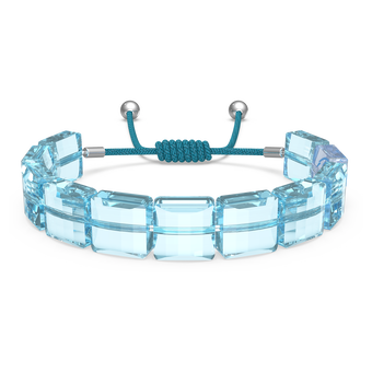 swarovski سوار letra، مزين بعين، لون أزرق، طلاء روديوم