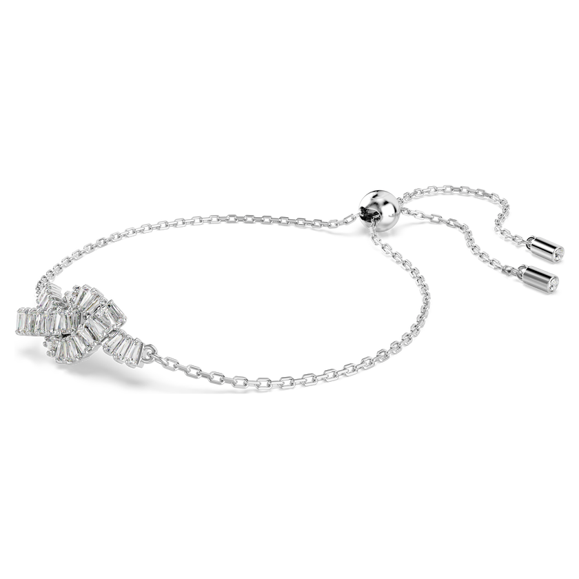 swarovski سوار matrix، قطع باغيت، شكل عقدة، لون أبيض، طلاء روديوم