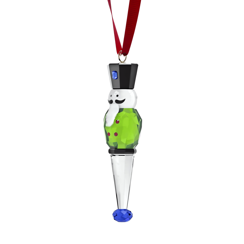 swarovski زينة شكل كسارة البندق holiday cheers، لون أخضر