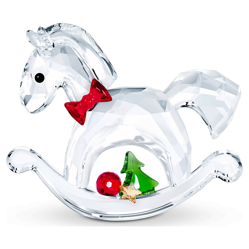 swarovski قطعة زينة joyful على شكل حصان هزاز