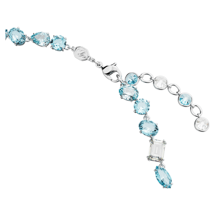 swarovski عقد gema، قطع متنوع، لون أزرق، طلاء روديوم