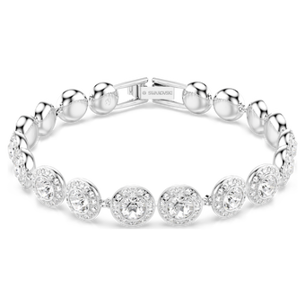 swarovski سوار una angelic، قطع مُستدير، لون أبيض، طلاء روديوم