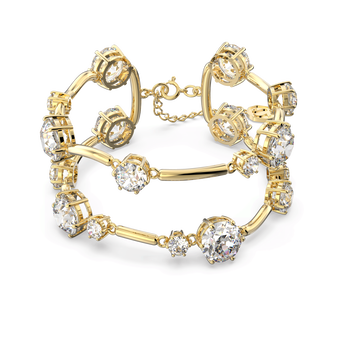 swarovski سوار constella، لون أبيض، طلاء باللون الذهبي