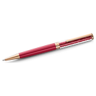 قلم حبر Crystalline Ballpoint ، أحمر ، مطلي باللون الذهبي الوردي