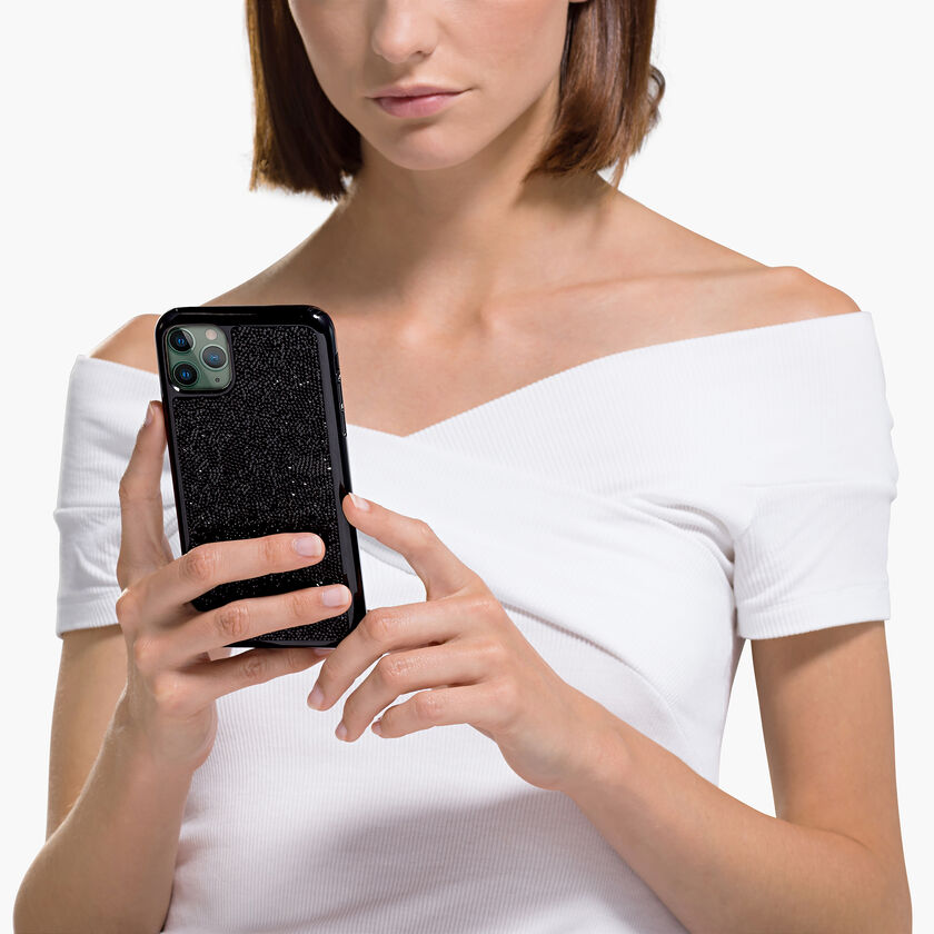 حافظة Glam Rock للهاتف الذكي، iPhone® 12 mini، لون أسود