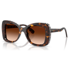 swarovski نظارات شمسية، شكل فراشة، sk6062u، لون بني