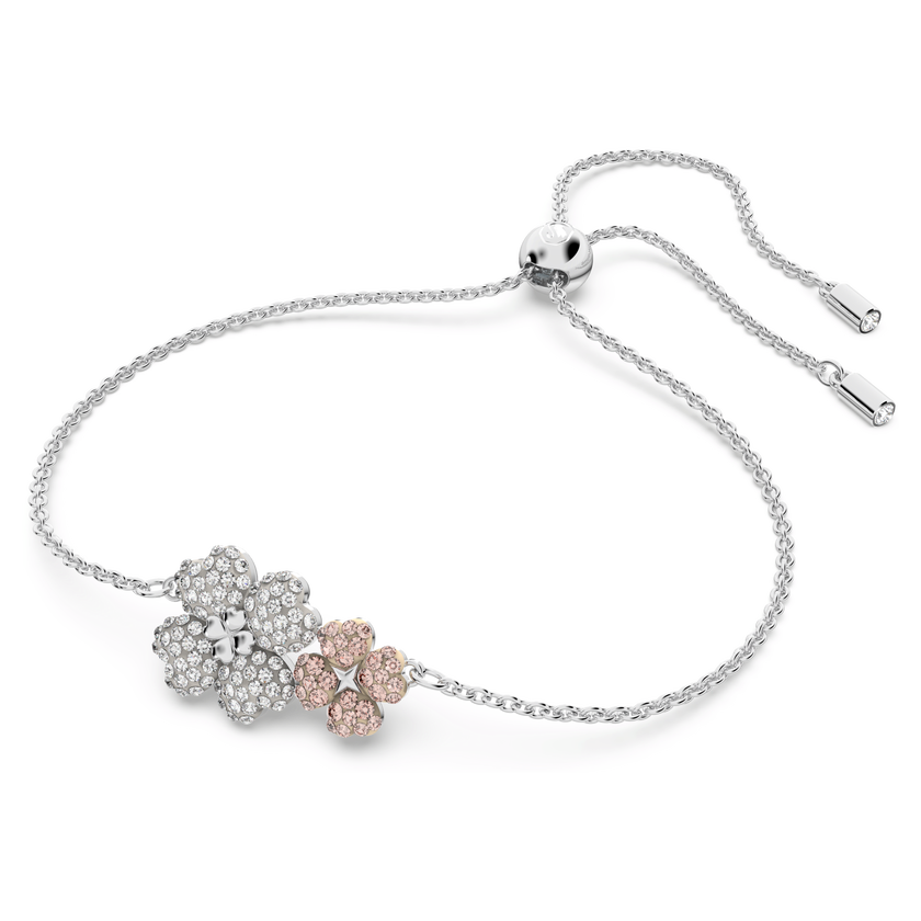 swarovski سوار latisha، على شكل زهرة، ألوان متعددة، طلاء روديوم