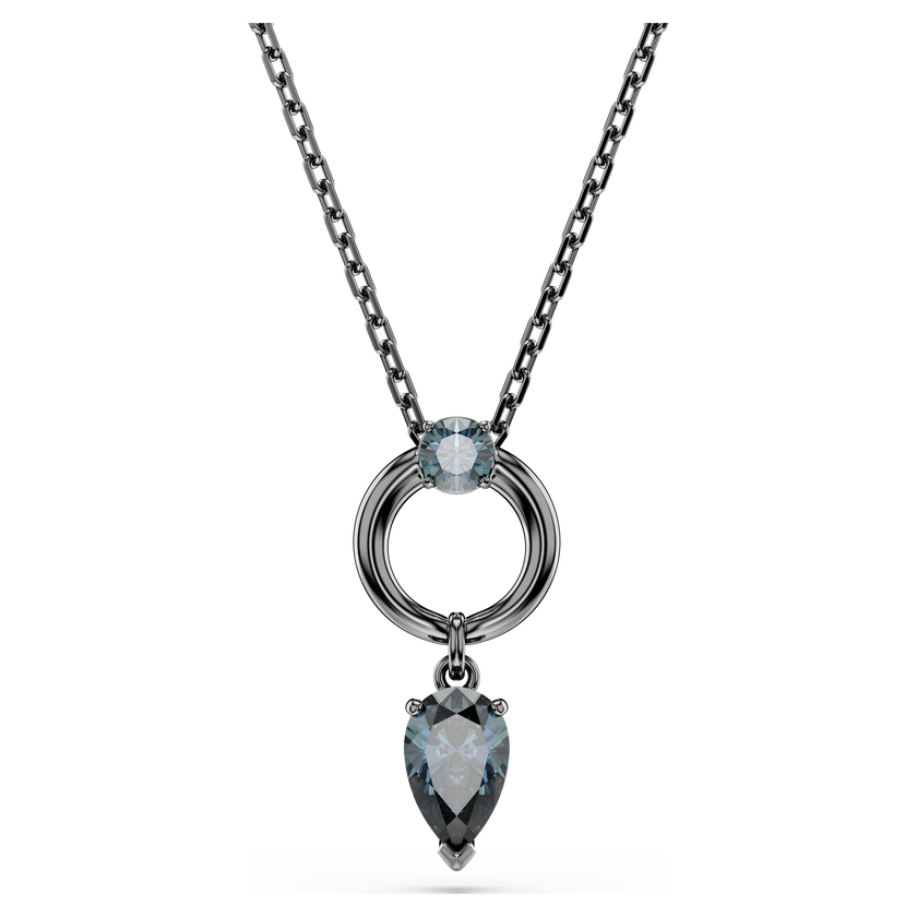 swarovski قلادة mesmera، قطع متنوع، لون رمادي، طلاء روثينيوم