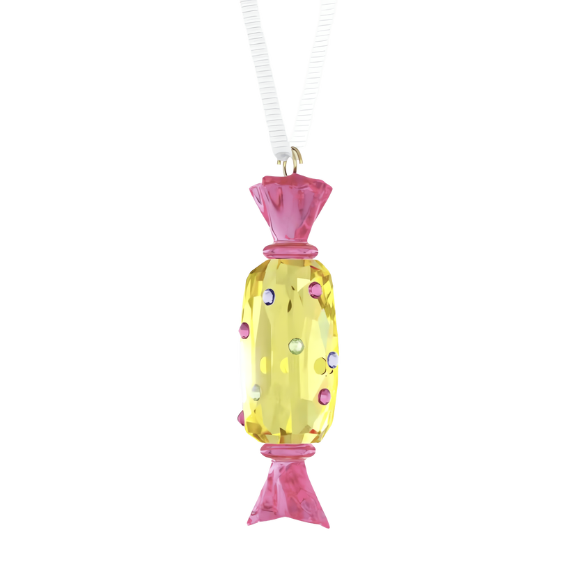 swarovski زينة شكل حلوى holiday cheers dulcis، لون أصفر