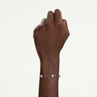 swarovski سوار chroma، شكل نجمة، لون أبيض، طلاء روديوم