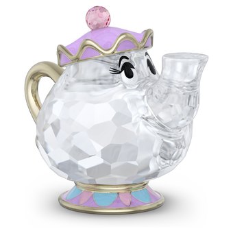 swarovski مجسم شخصية mrs  potts، مجموعة beauty and the beast