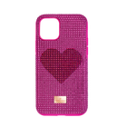 غطاء هاتف ذكي Crystalgram على شكل قلب بمصد مدمج،  iPhone® 11 Pro وردي اللون