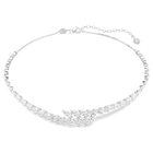 swarovski عقد mesmera، قطع ماركيز، لون أبيض، طلاء روديوم