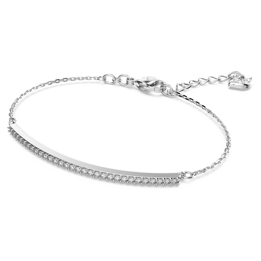 swarovski سوار only، لون أبيض، طلاء روديوم