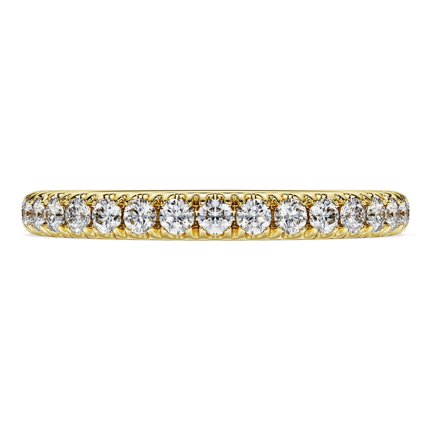 swarovski خاتم eternity، ألماس مُصنع في المختبر بإجمالي 0 4 قيراط، شكل دائري، ذهب أصفر عيار 18