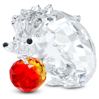 swarovski زينة شكل قنفذ مع تفاح