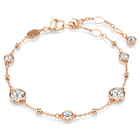 swarovski imber bracelet round cut white rose gold tone plated