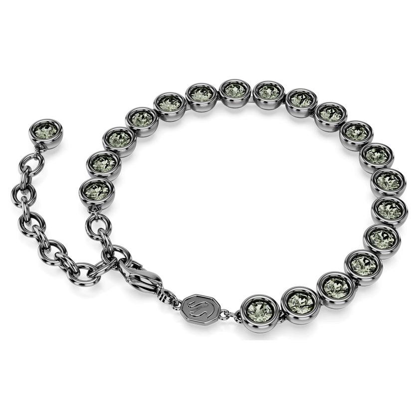 swarovski سوار imber، قطع مُستدير، لون أسود، طلاء روثينيوم