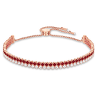 swarovski subtle bracelet red rose gold tone plated