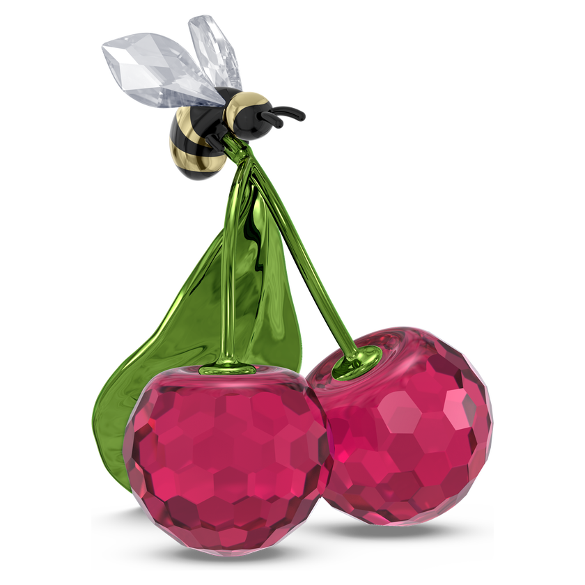 swarovski idyllia زينة شكل نحلة وكرز