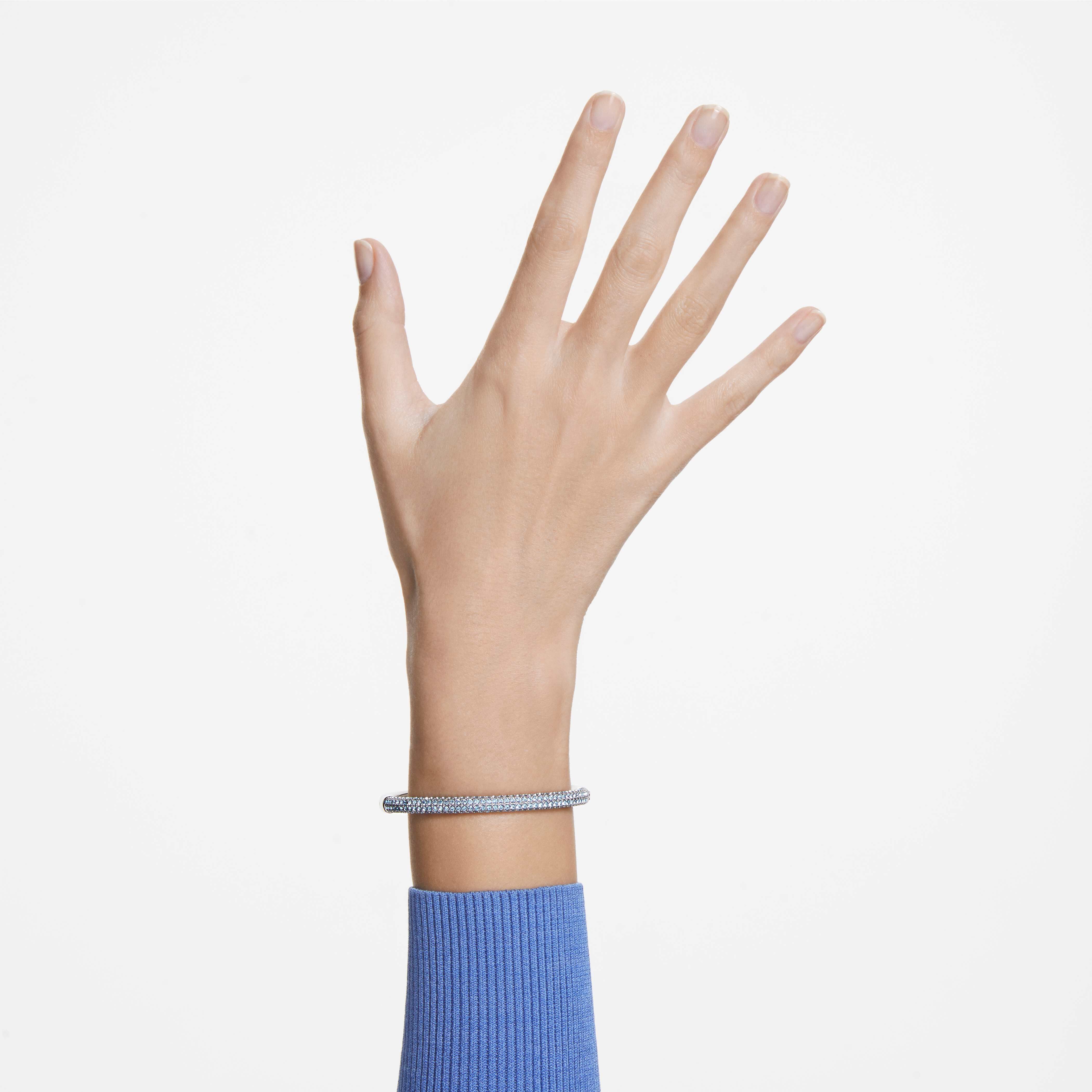 swarovski سوار stone، لون أزرق، ستانلس ستيل