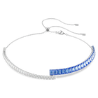 swarovski matrix choker mixed cuts blue rhodium plated