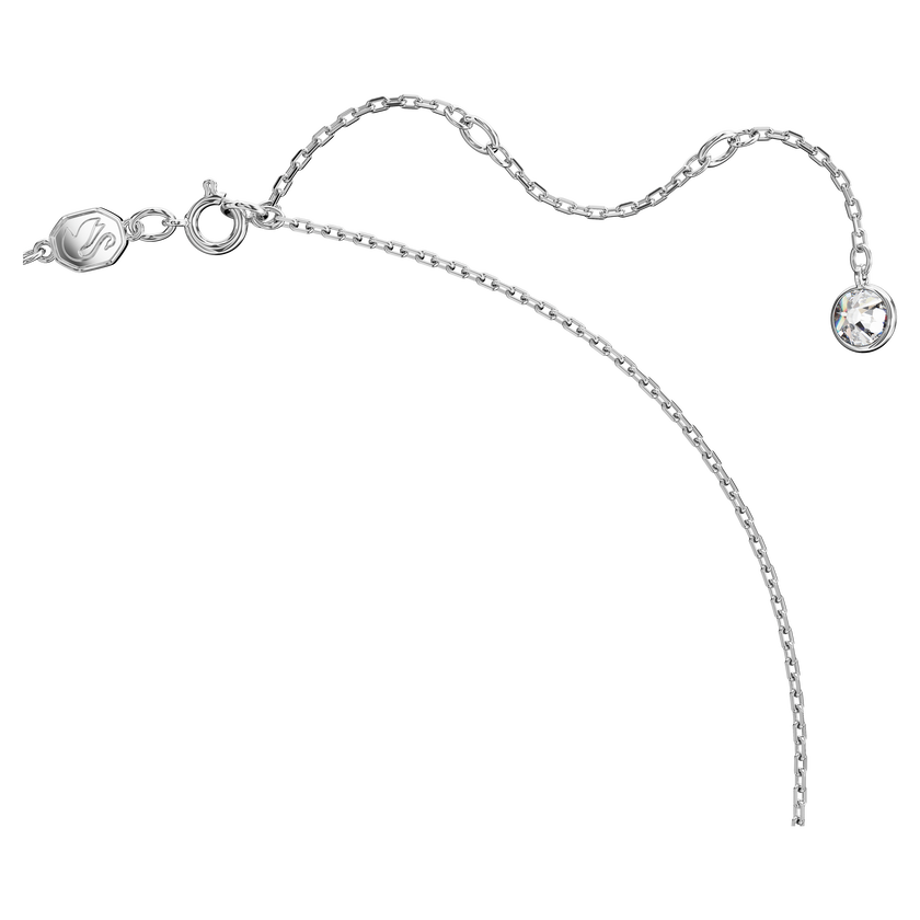 swarovski طقم swan، على شكل بجعة، لون أزرق، طلاء روديوم