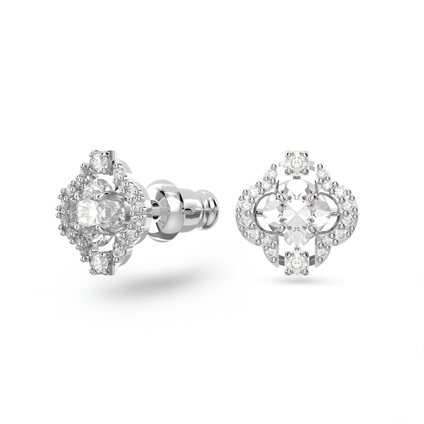 swarovski طقم sparkling dance من سواروفسكي، لون أبيض، طلاء روديوم
