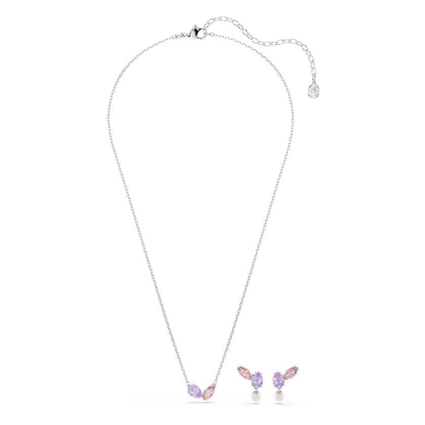 طقم ariana grande x swarovski، قطع متنوع، ألوان متعددة، طلاء روديوم
