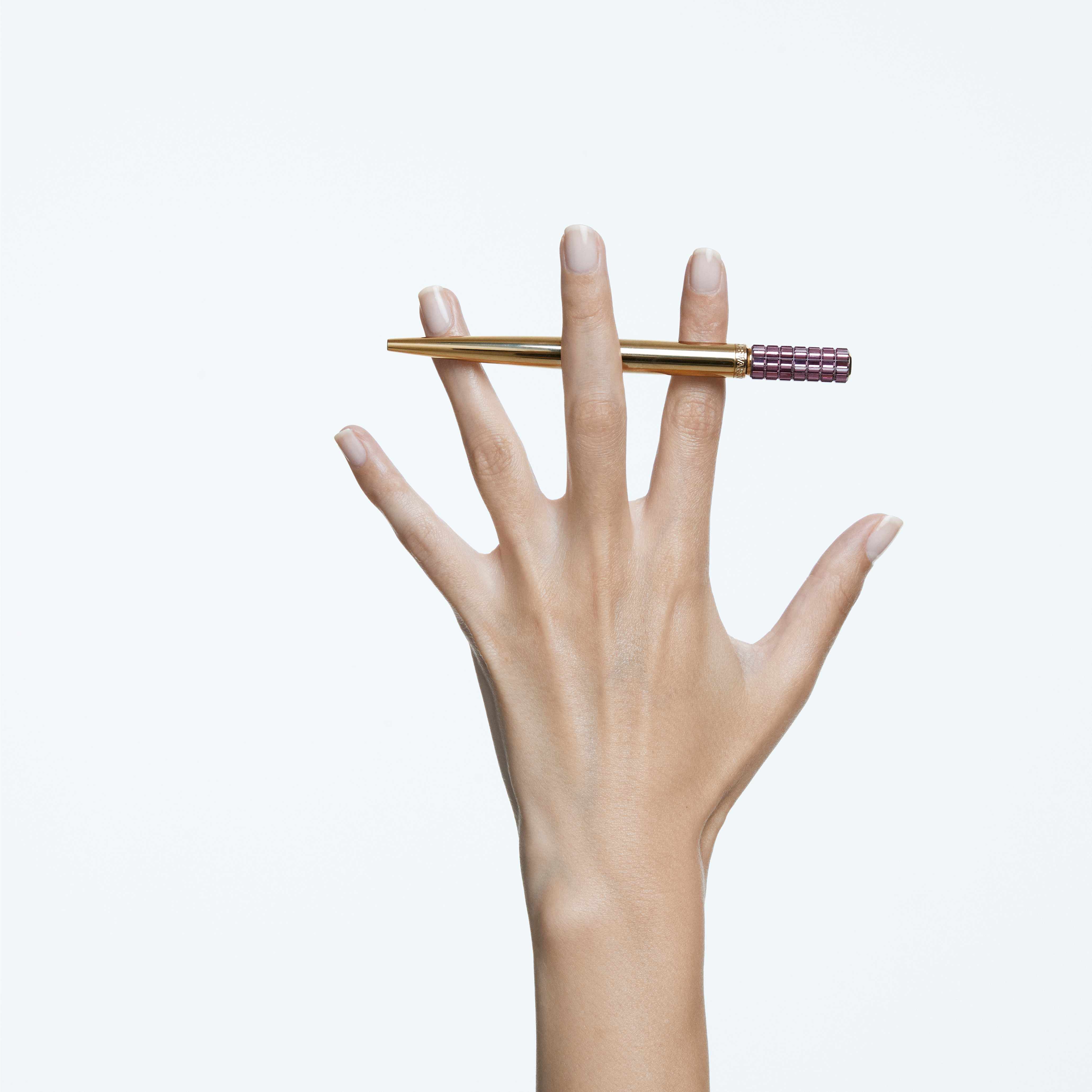 swarovski قلم lucent، لون بنفسجي، طلاء باللون الذهبي