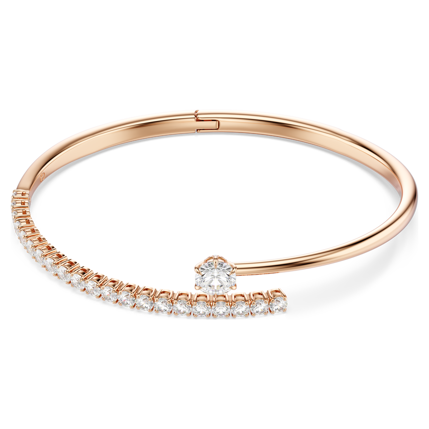 swarovski سوار matrix، قطع مُستدير، لون أبيض، لمسة نهائية من الذهب الوردي عيار 18 قيراط
