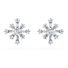 swarovski أقراط دبوسية galaxy، ألماس مُصنع في المختبر بإجمالي 0 5 قيراط، شكل دائري، ذهب أبيض عيار 18