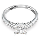 swarovski attract ring pav white rhodium plated